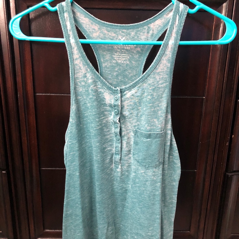 American eagle button up tank